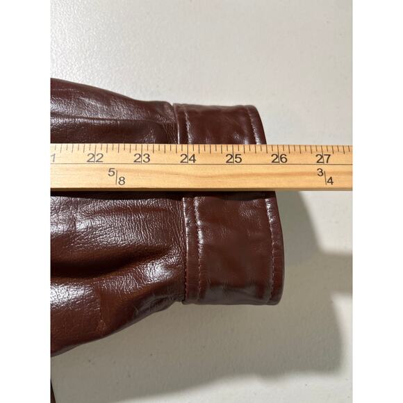 Wilsons Leather M. Julian Moto Jacket Men's Size 2XLT Brown Lined Full Zip - Picture 8 of 14